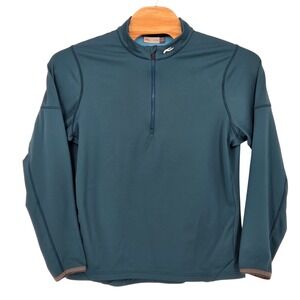 KJUS Men's 2XL 56‎ Diamond Fleece Half Zip Pullover Athletic Teal Performance